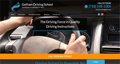 Desktop Screenshot of gothamdriving.com