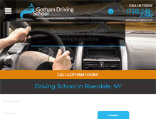 Tablet Screenshot of gothamdriving.com